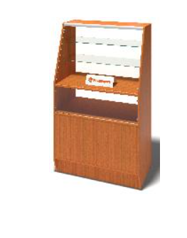 ВИТРИНА ДЕМОНСТРАЦИОННАЯ ВД-02/09 900Х500Х1500 ММ 026530