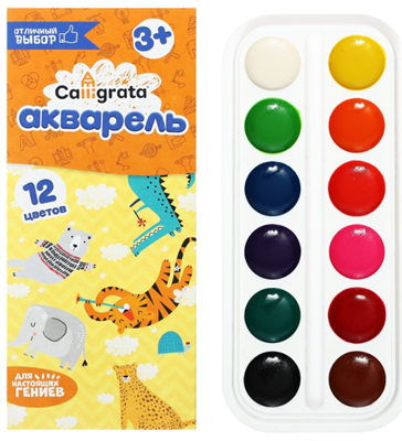 Акварель 12 цветов 0281069