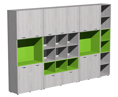 Шкаф модульный 4000*450*2540 0282113 - фото 1435086