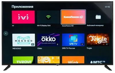55" (139 см) Телевизор LED Telefunken 4K UltraHD, 3840x2160 0280722