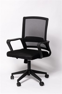 Офисное кресло C 611 Черное c сеткой 02830962676