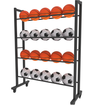 Тележка-стеллаж для мячей на колесиках 02830964144