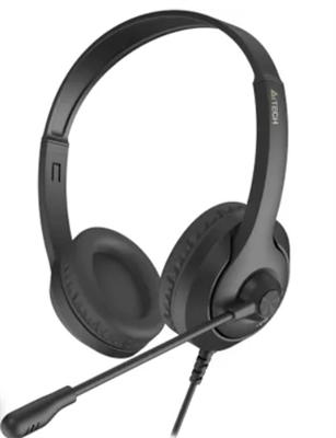 Наушники Гарнитура  для компьютера, накладные, проводные, черный 02829284