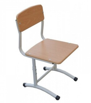 Стул ученический регулируемый на плоскоовальном металлокаркасе 0281106