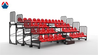 Трибуна телескопическая 4-х рядная на 42 места ОС-15504