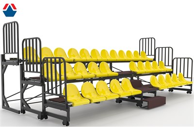 Трибуна телескопическая 3-х рядная на 32 места ОС-15502