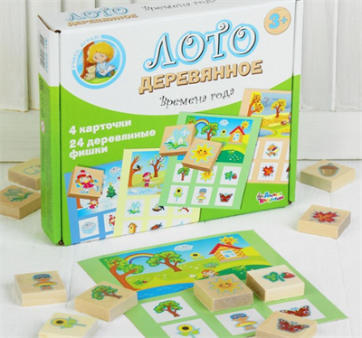 Лото деревянное «Времена года» 0282903