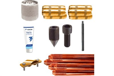 Комплект заземления EZETEK EZ – 9 9 метров, 14мм, 6х1500мм с насадкой SDS-max 60262 0282777