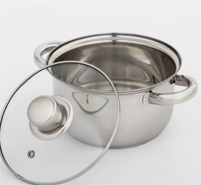 Кастрюля с крышкой из нержавеющей стали 1.5л. 0282492