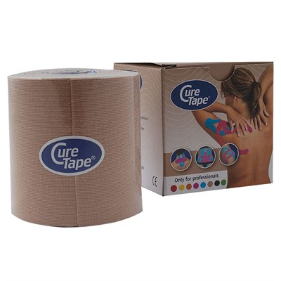 Тейп кинезиологический CURETAPE Neutral, размер 7.5 см x 5 м, телесный 33193