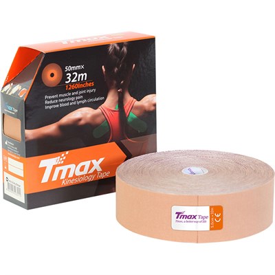 Тейп кинезиологический TMAX Extra Sticky, размер 5 см x 32 м 33216