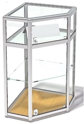 ПРИЛАВОК ДЕМОНСТР. УГЛОВОЙ (АКВАРИУМ) 0280728