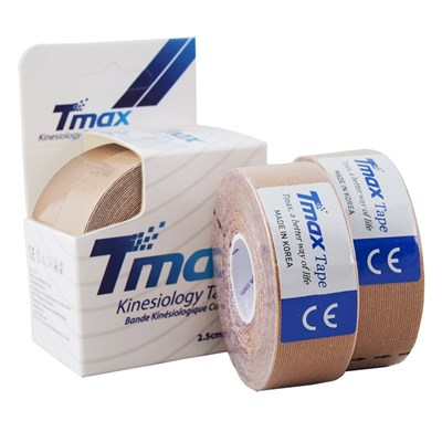 Тейп кинезиологический TMAX Extra Sticky 2,5 см x 5 м х.2 шт 33229