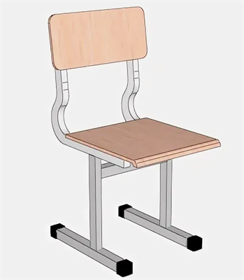 Стул ученический не регулируемый по высоте гнутоклееная фанера 026059