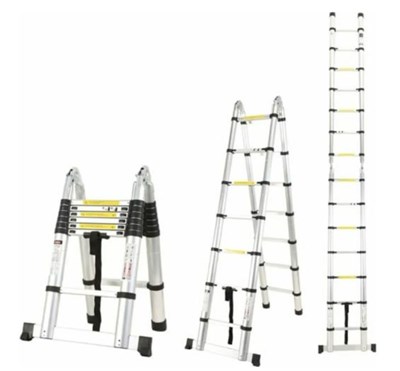 Телескопическая лестница-стремянка 8/16 ступеней 0281819