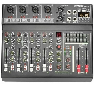 4-канальный 7 полосный Профессиональный микшерный пульт 0281024