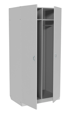 Шкаф медицинский для одежды МД-501.01, цвет корпуса и фасада - белый 0283095894