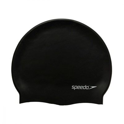 Шапочка для плавания SPEEDO Flat Silicone Cap, цвет черный 33657