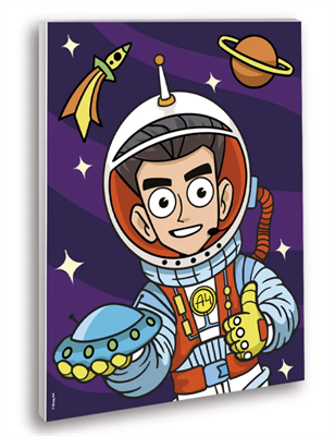 Влад А4 Бумага Картина по номерам на холсте для раскрашивания / Космонавт 20 х 15 см cwnWH734hbtbQg7OVFflN1