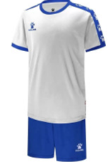 Форма футбольная детская KELME (бело-синий) 01725