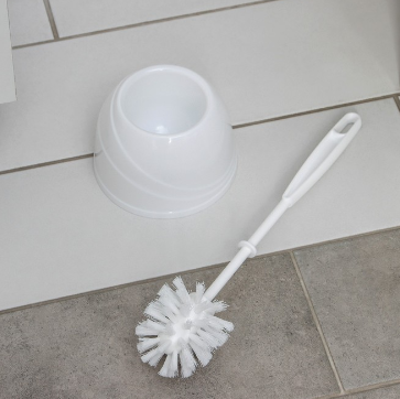 Ёршик для унитаза с подставкой, 13×13×36 см, цвет белый 0280257