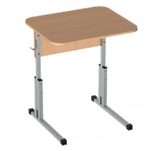 Стол ученический одноместный  регулируемый по высоте МДФ 026687