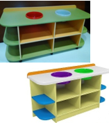 СТОЛ-ТУМБА "ВОДА И ПЕСОК" 1 00893