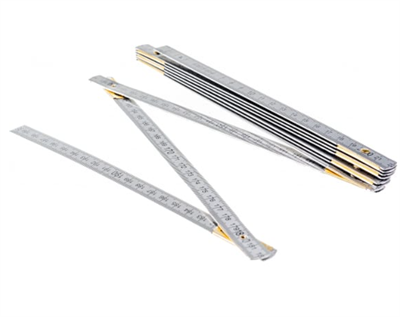 Метр складной 2 м алюминий 0282931