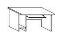 Стол компьютерный 1000*680*756 мм. 02830258