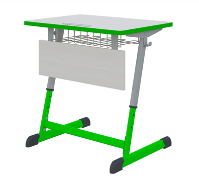 Парта NOMAD одноместная регулируемая по высоте. РГр 3-7 с антивандальной  полиуретановой кромкой 4zWYGCirj43mIqCd1tRkJ0