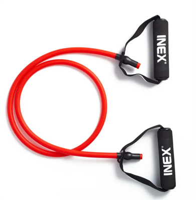 Эспандер трубчатый с ручками INEX Body-Tube, 140 см., среднее сопротивление, красный 7m6mdF7Fhdrza82sMWobT3