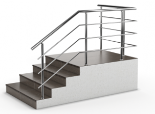 Лестничное ограждение 3 ригеля 02830682