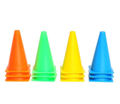 Конус-фишка разметочная, высота 10 см, набор 12 шт. 026106