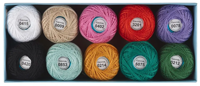 Пряжа "Gamma" Ирис ассорти 100% хлопок 10 х 10 г 82 м 3 м №24 0283095195