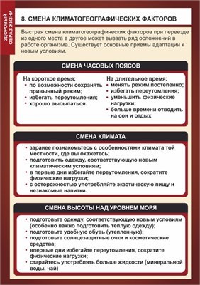Стенд " Смена климатогеографических факторов"  формат А2 -594 х 420,  пластик 3мм П03-08