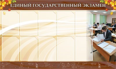 Стенд Готовимся к ЕГЭ 1500 х 900 пластик 3мм, карманы А4-10шт. (Арт. ЕГЭ3) ЕГЭ3