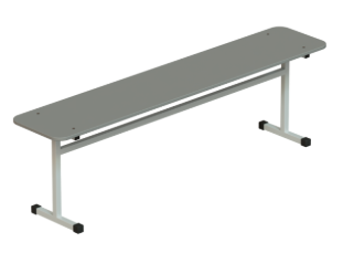 Скамья обеденный зоны ДСП / химвлагостойкий пластик 1500х300х460 XLsdRKMEg8SVkjBAFzHJS1