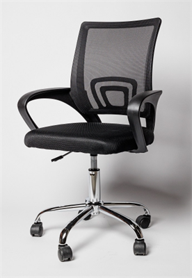 Офисное кресло 7166 Черное с сеткой 02830962677
