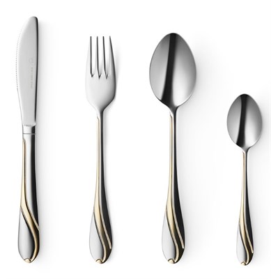 Набор столовых приборов из нержавеющей стали из четырех предметов 02830962637