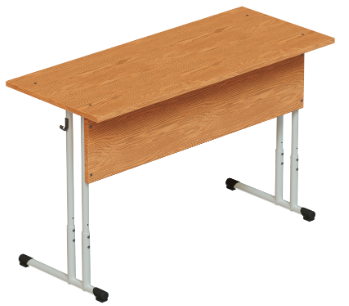 Стол ученический двухместный регулируемый на круглом металлокаркасе (16 мм.) 0283095852