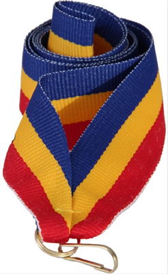 Лента для медалей (синий/желтый/красный, 10 мм.) 0283096600559