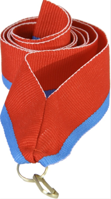 Лента для медалей (красный/голубой, 22 мм.) 0283096600589