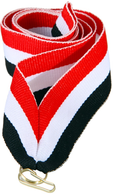 Лента для медалей (красный/белый/черный, 22 мм.) 0283096600591
