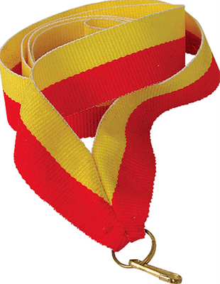 Лента для медалей (желтый/красный, 22 мм.) 0283096600649