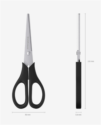 Ножницы ErichKrause Standard, 13.5 см 0283096601075