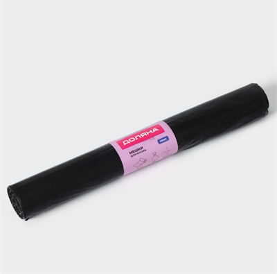 Мешки для мусора Доляна «Люкс», 180 л, 90×110 см, 40 мкм, ПВД, 10 шт., чёрные, МИКС 0283096601094