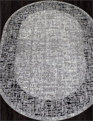 Ковер F292 - DARK GRAY - Овал (2х4) 0283096601254