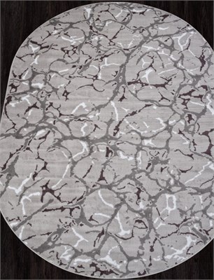 Ковер F389 - GRAY - Овал (3х4) 0283096601259