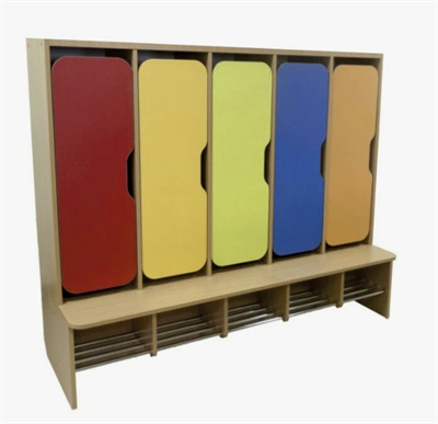Шкафчики детские - ФАНЕРА ЦВЕТНАЯ на 5 секций n022AEOehtk2xQX--zc-d2