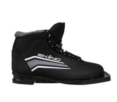 Ботинки лыжные TREK SkiingIK1  черный (лого серый) 75 0283096601370